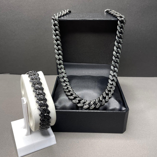 ⚫Black Moon: Chain & Bracelet Set